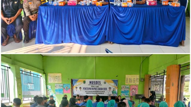 Polsek Talang Ubi Hadiri Musyawarah Desa Penyusunan RKPDes Tahun 2026 di Desa Talang Bulang