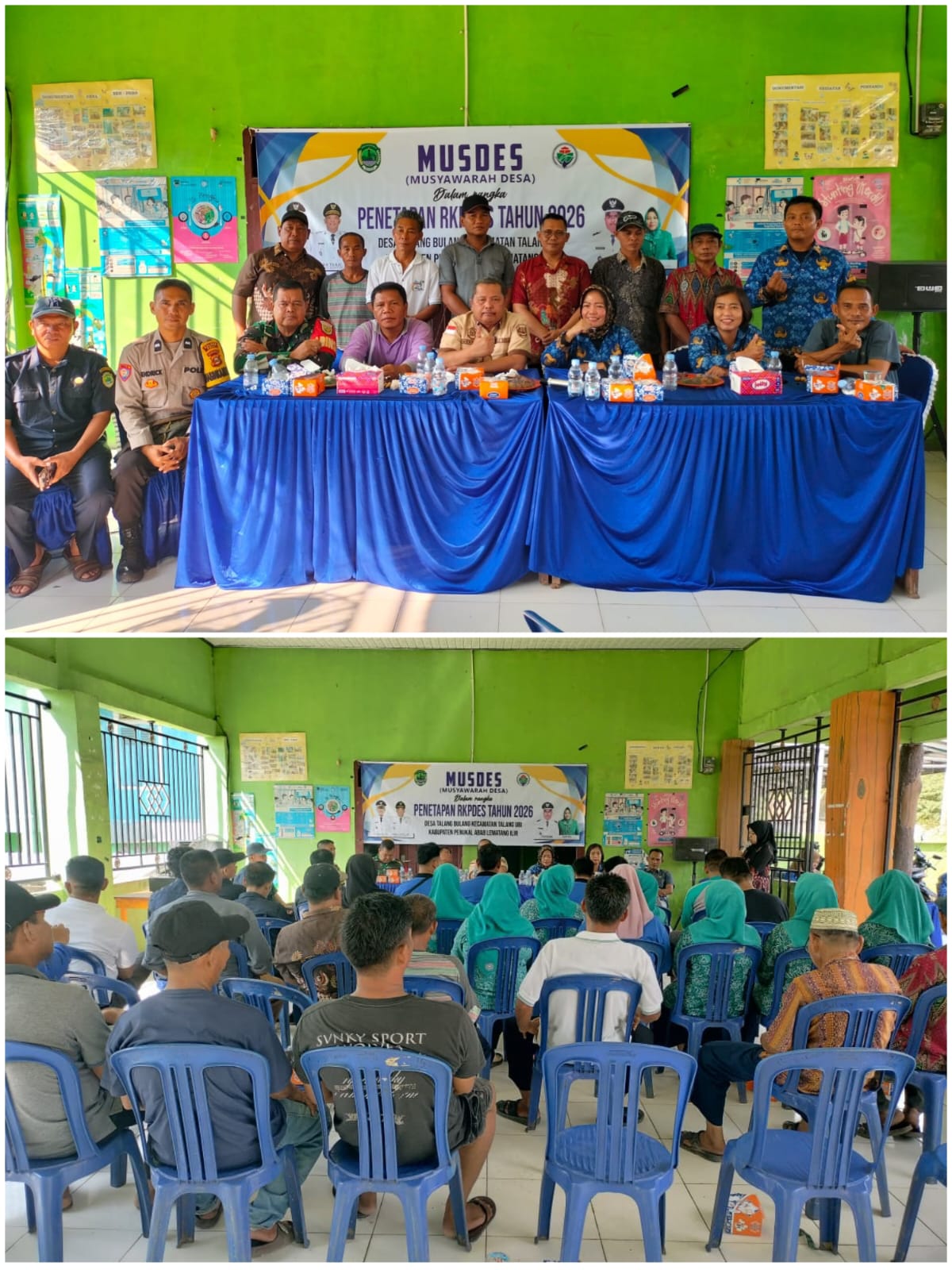 Polsek Talang Ubi Hadiri Musyawarah Desa Penyusunan RKPDes Tahun 2026 di Desa Talang Bulang