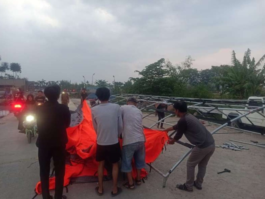 Terdampak Penertiban Bangli, Pemkab BekasiDirikan Tenda Darurat untuk Warga