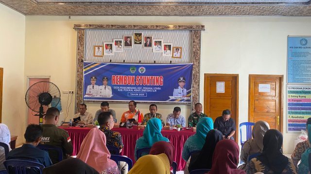 Dalam Rangka Menurunkan Angka Stunting, Pemdes Prabumenang Gelar Rembuk Stunting