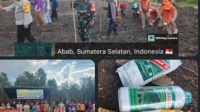 Polsek Penukal Abab Dukung Program Ketahanan Pangan, Gelar Penanaman Jagung di Desa Betung Selatan