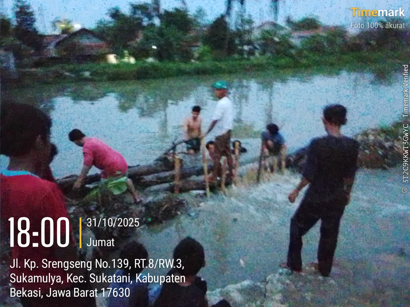 Usai Normalisasi, Tanggul Kali SS Hilir Jebol Akibat Debit Air Tinggi