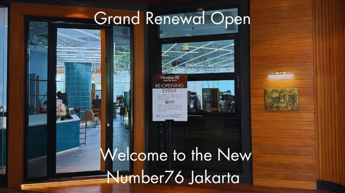 Number76 Jakarta, grand reopening di kawasan SCBD