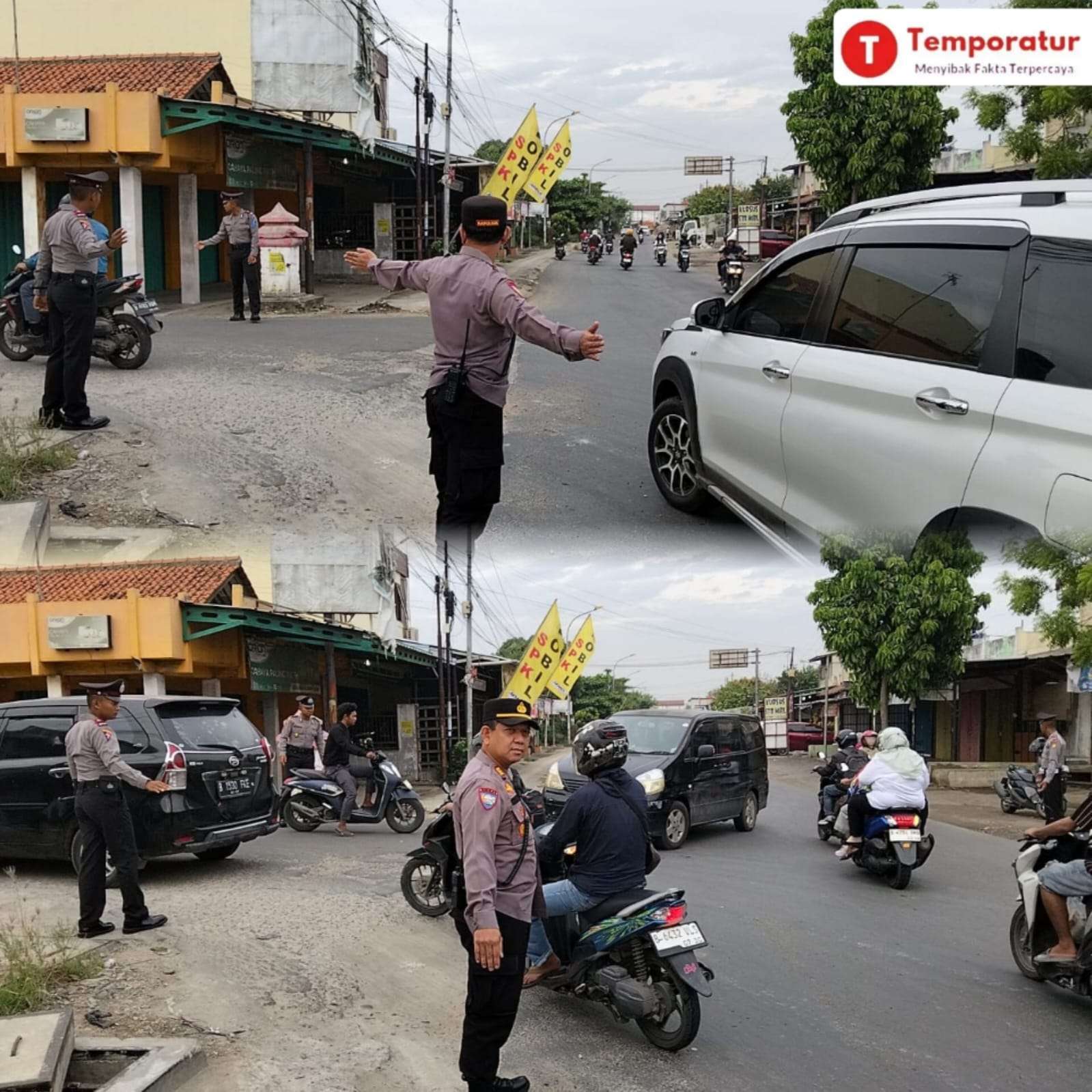 Warga Apresiasi Kapolsek Cikarang Timur Turun Langsung Mengatur Lalu-lintas