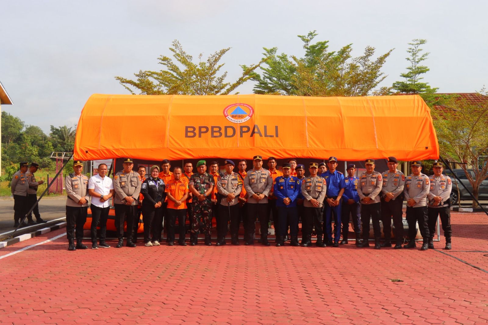 AKBP Yunar H.P Sirait Pimpin Apel Kesiapan Tanggap Darurat Bencana Hidrometeorologi Di Mako Polres PALI