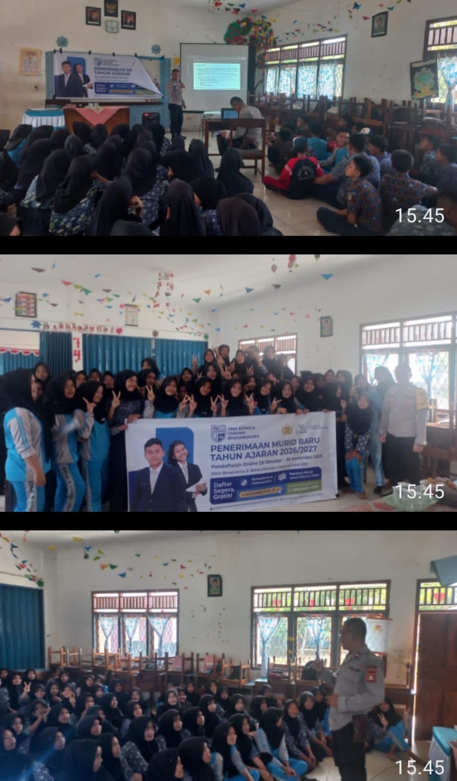 Polsek Talang Ubi Gelar Sosialisasi Penerimaan SMA Taruna Kemala Bhayangkara di SMPN 4 Talang Ubi