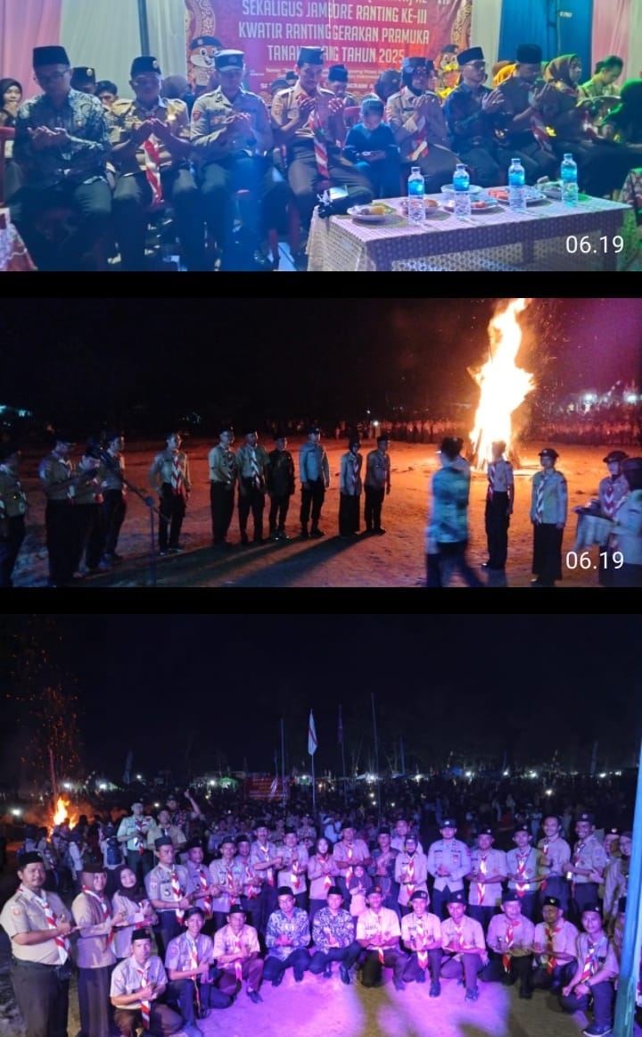 Semangat Kebersamaan Membara di Tanah Abang, Kapolsek Hadiri Penutupan PERATA Pramuka ke-VII