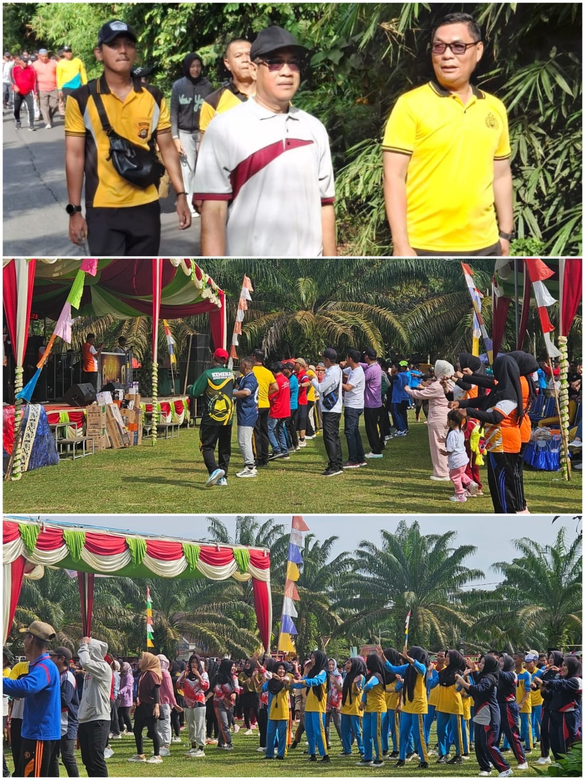 Jalan Santai dan Senam Massal Meriahkan HUT Kecamatan Penukal Utara ke-23