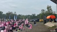 Polres PALI Kawal Ketat Senam Pound Fit Festival Candi Bumi Ayu