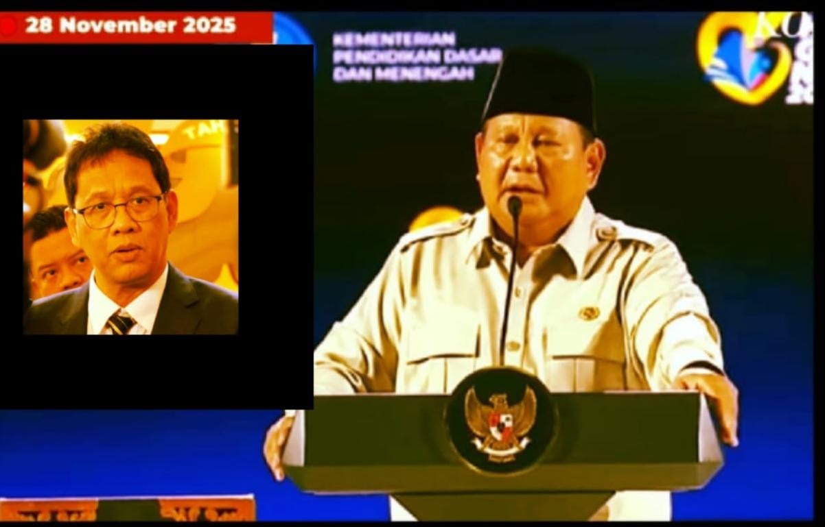 Canda Presiden Prabowo ke Menkeu Purbaya di Hari Guru: “Pusingmu Mulia untuk Rakyat”