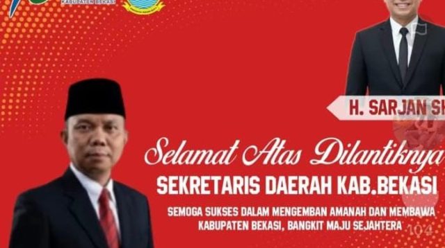 Tokoh Muda Utara Bekasi H. Sarjan, S.H. Apresiasi Pelantikan Drs. H. Endin Samsudin M.Si. sebagai Sekda Definitif