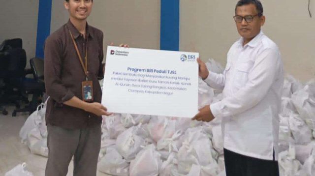 BRI Bogor Dewi Sartika Salurkan 5.000 Paket Sembako