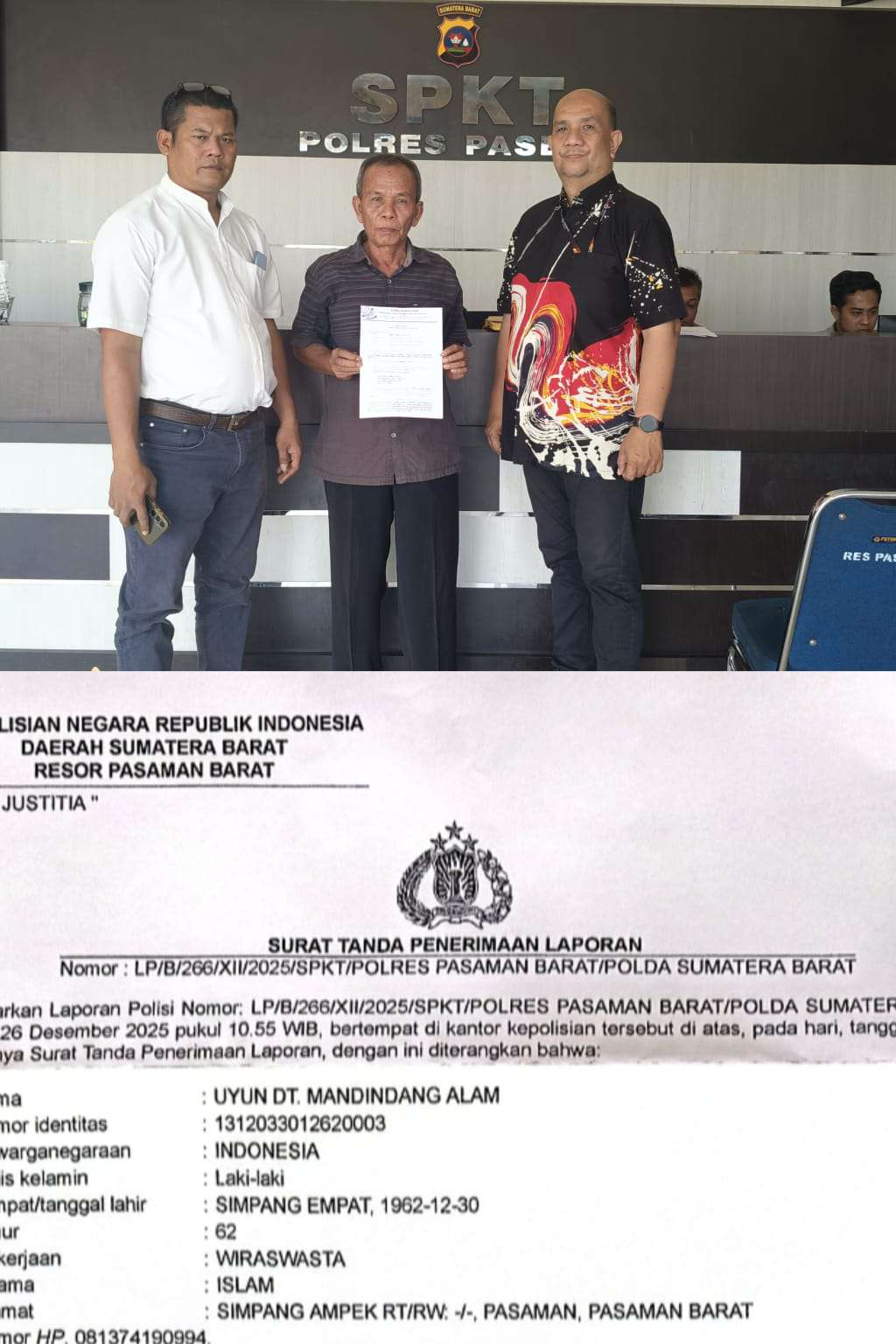 Adat Dijarah, Hukum Bergerak: Firma Hukum Laporkan Doni Septiawan, S.H. Ke Polisi