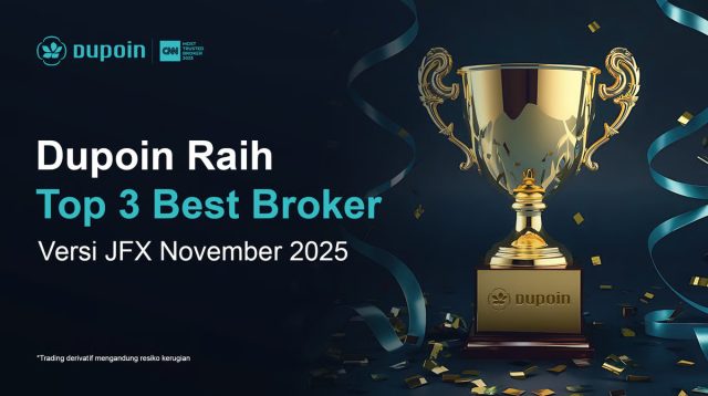 Dupoin Raih Top 3 Pialang dengan Volume Transaksi Terbesar November 2025 versi JFX