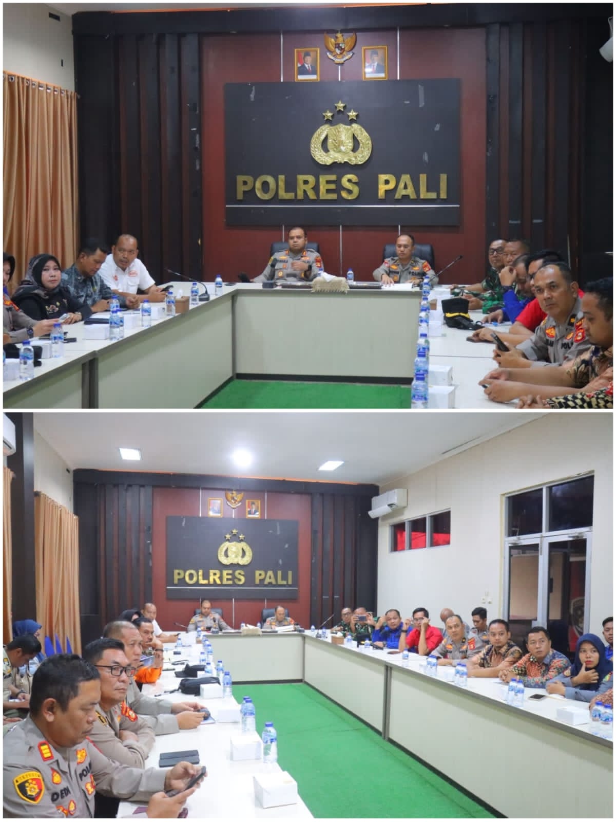 Kapolres PALI AKBP Yunar H.P Sirait Pimpin Rakor Lintas Sektoral Kesiapan Operasi Lilin Musi 2025