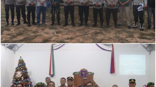 Polres PALI Amankan Perayaan Natal di Talang Ubi, Berjalan Aman dan Kondusif