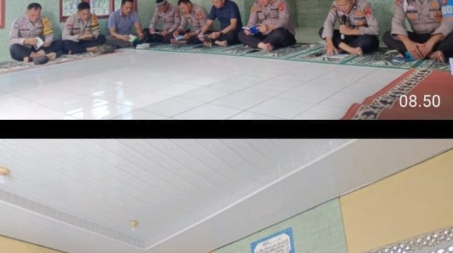 Perkuat Mental Spiritual Personel, Polsek Talang Ubi Gelar Binrohtal Rutin