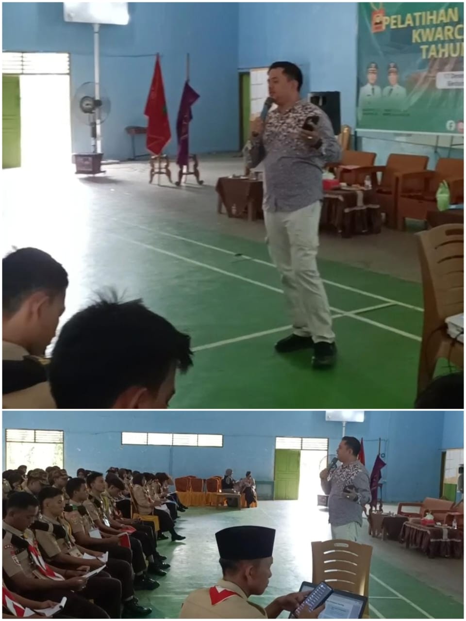 Asah Bakat Jurnalistik Pramuka, Husni Awan Berbagi Teknik Reportase dan Wawancara di Kwarcab PALI