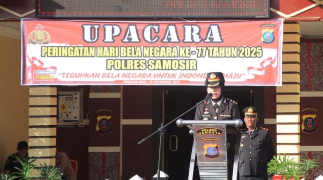 Kapolres Samosir : Bela Negara Harus Diwujudkan dalam Tindakan Nyata