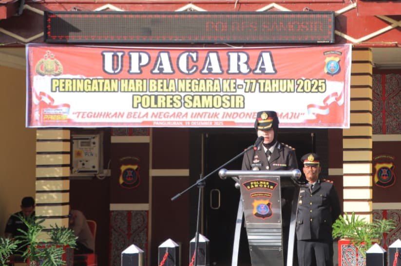 Kapolres Samosir : Bela Negara Harus Diwujudkan dalam Tindakan Nyata