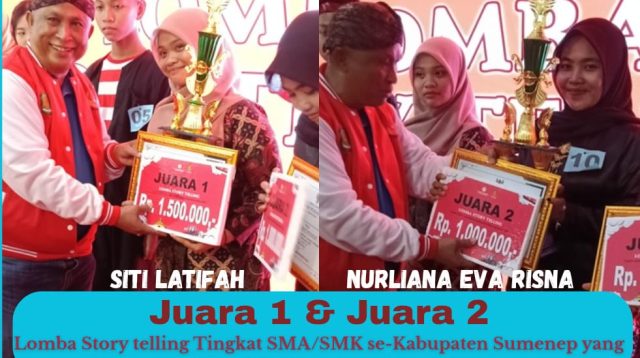 Dominasi Lomba Story Telling 2025, Siswi SMAN 1 Arjasa Borong Juara I dan II se-Kabupaten Sumenepa