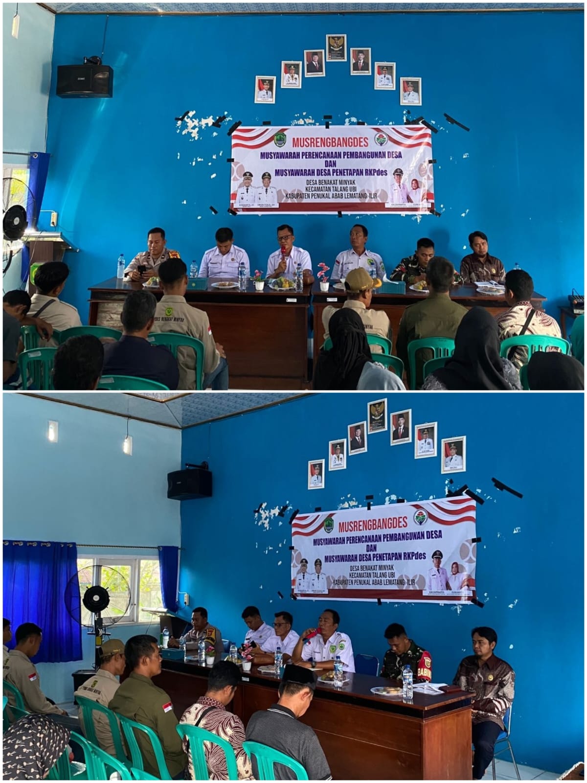 Bhabinkamtibmas Polsek Talang Ubi Hadiri Musrenbangdes dan Penetapan RKPDes Benakat Minyak