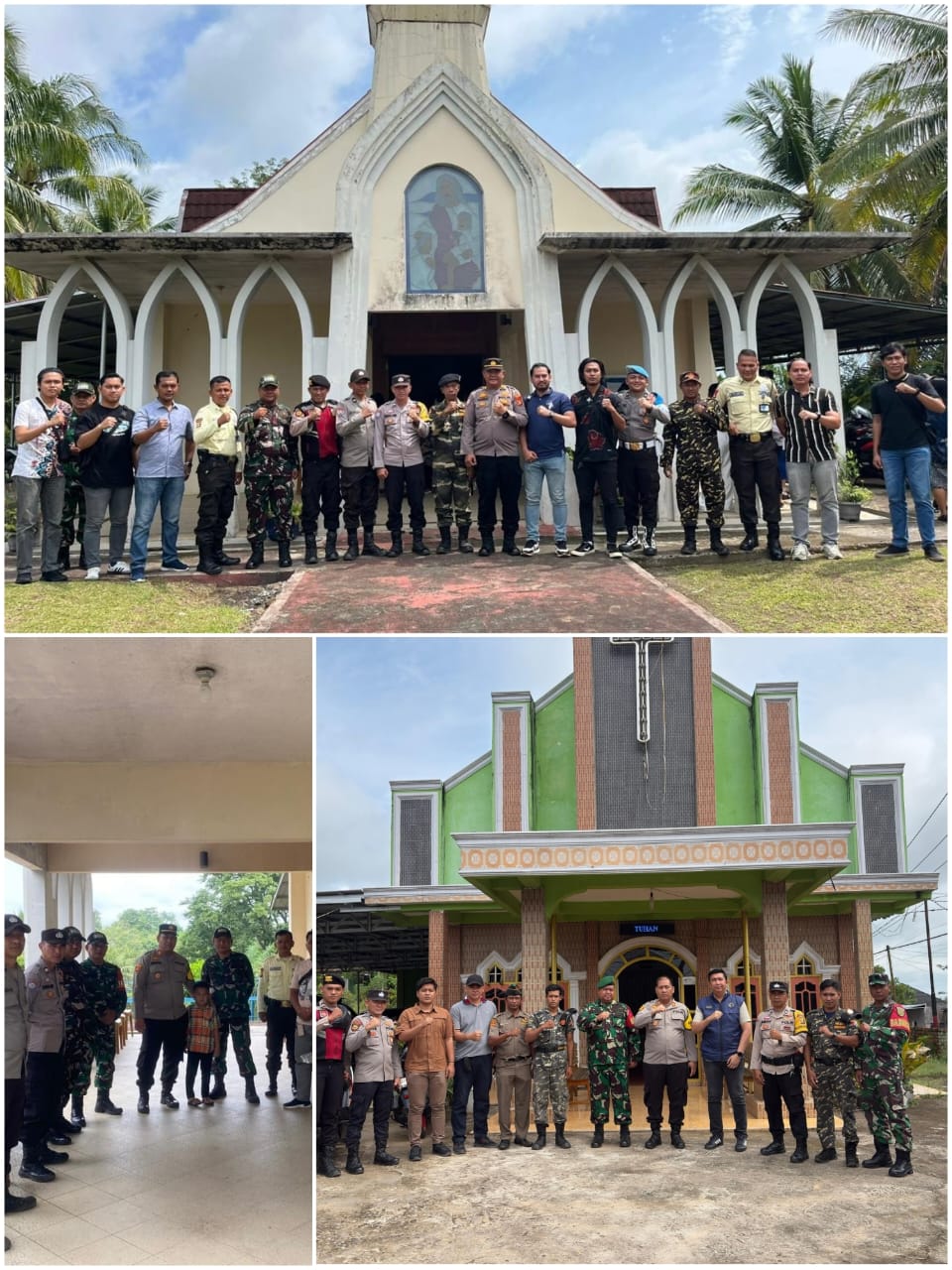 Polsek Talang Ubi Amankan Perayaan Natal di Tiga Gereja, Kapolres PALI Tegaskan Komitmen Jamin Keamanan Umat Beribadah