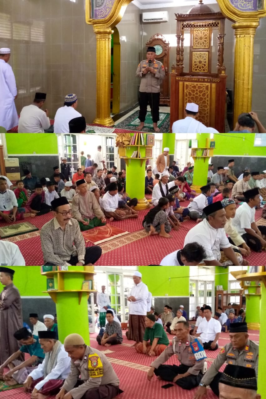 Jelang Pergantian Tahun 2026, Kapolsek Kedung Waringin Gelar Safari Jumat Kamtibmas di Masjid Jami’ Al-Wutsqo