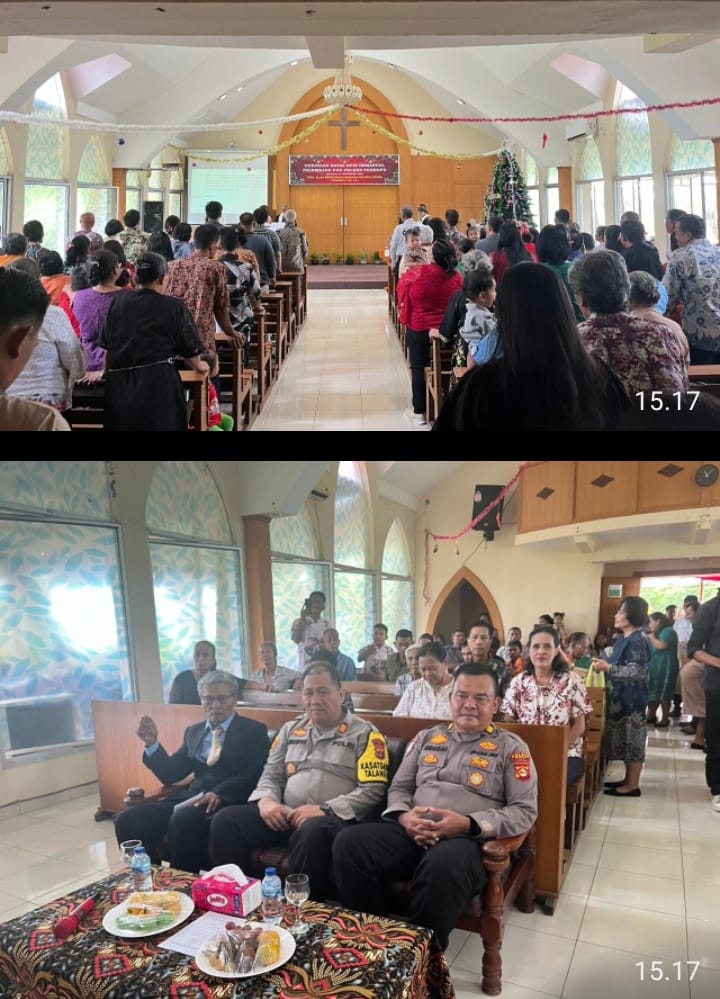 Kapolres PALI Hadiri dan Amankan Ibadah Natal Jemaat GPIB di Gereja Oikumene Komperta