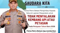 Solidaritas untuk Sumatra, Kapolres Metro Bekasi Larang Petasan di Malam Tahun Baru 2026