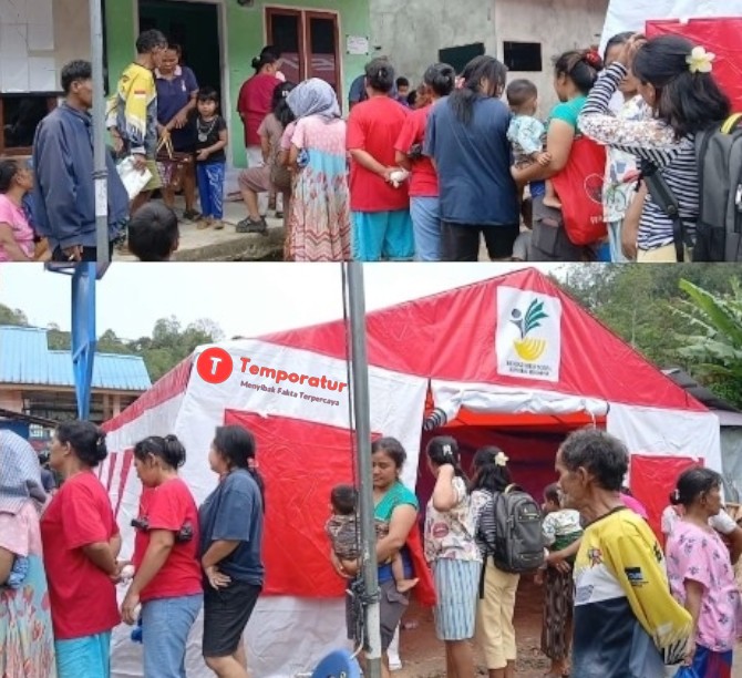 Warga Adiankoting Tetap Terlayani Bantuan Logistik Pascabencana