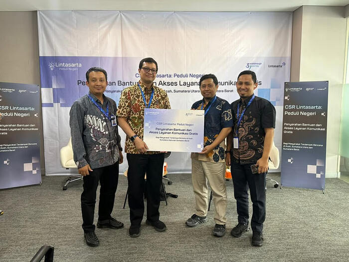 Lintasarta Salurkan Dukungan Digital dan Bantuan Kemanusiaan ke Wilayah Terdampak Bencana di Sumatera