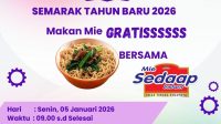 Pemdes Hegarmanah Gelar Makan Mie Gratis Sambut Tahun Baru 2026