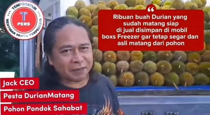 Viral, Lesehan Durian Matang Pohon Pondok Sahabat di Cikarang Selalu Ramai Pengunjung