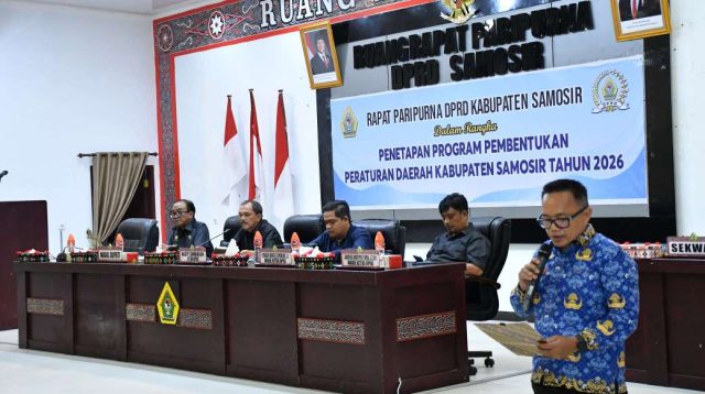 Pemkab Samosir Bersama DPRD Tetapkan Propemperda Tahun 2026