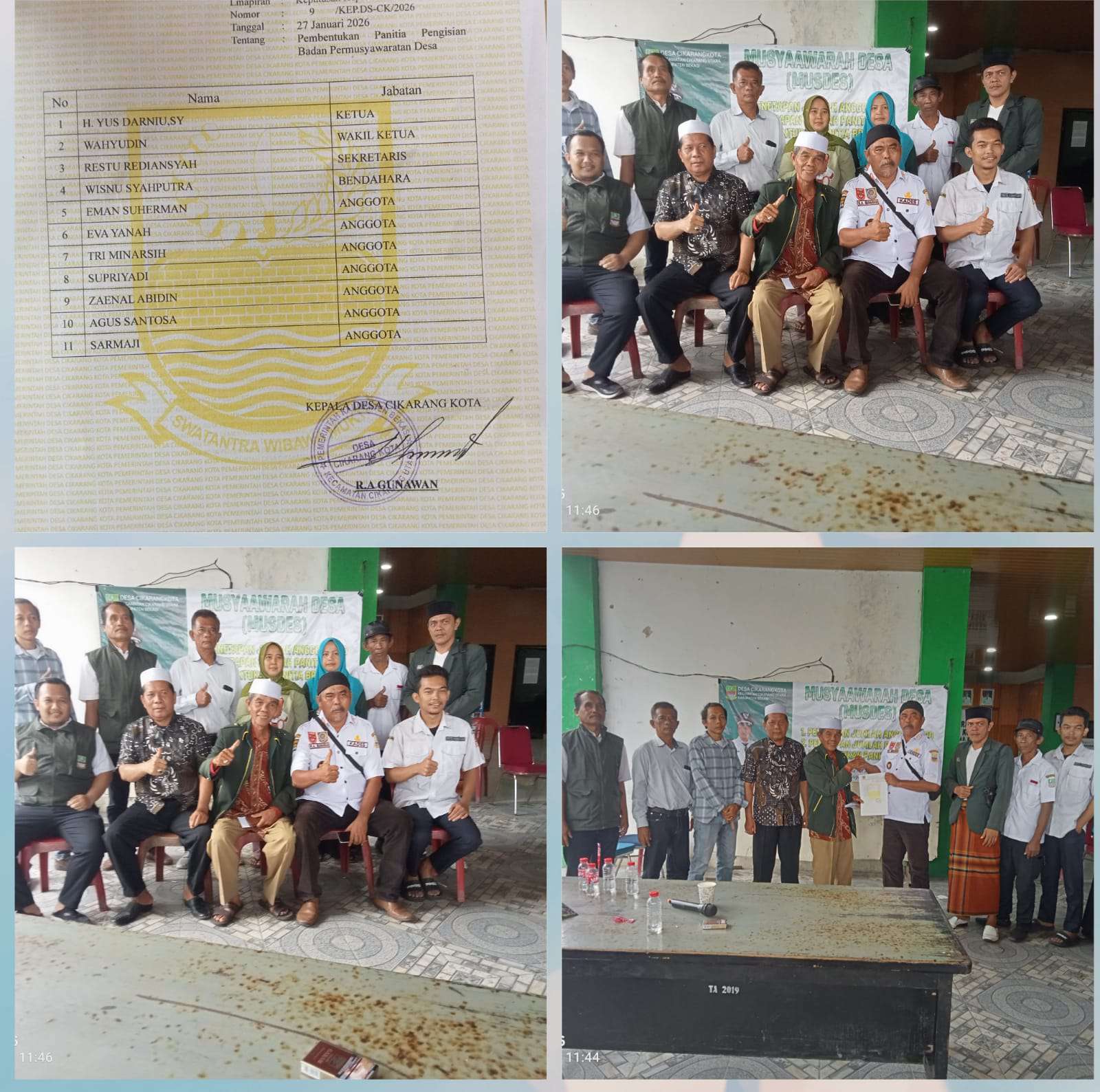 Pemdes Cikarang Kota Gelar Musyawarah Bentuk Panitia BPD