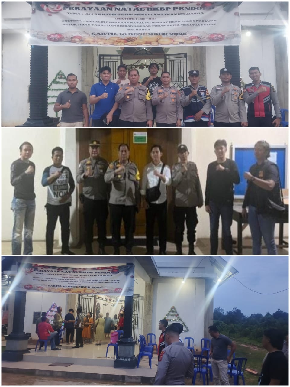 Polsek Talang Ubi Laksanakan Pengamanan Ibadah Natal