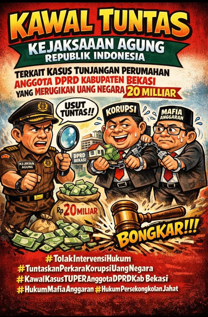 Kasus Dugaan Korupsi Tuper DPRD Kab. Bekasi, Terus Bergulir,6 Anggota Dewan Segera Dipanggil