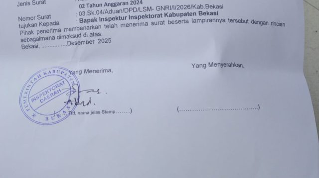 GNRI Adukan Dugaan Dana BOS Fiktif Rp102,6 Juta di SDN Sukadarma 02