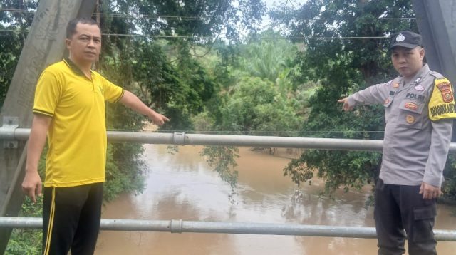 Polsek Talang Ubi Monitoring Debit Air Sungai Ibul dan Talang Pipa, Situasi Masih Aman dan Terkendali