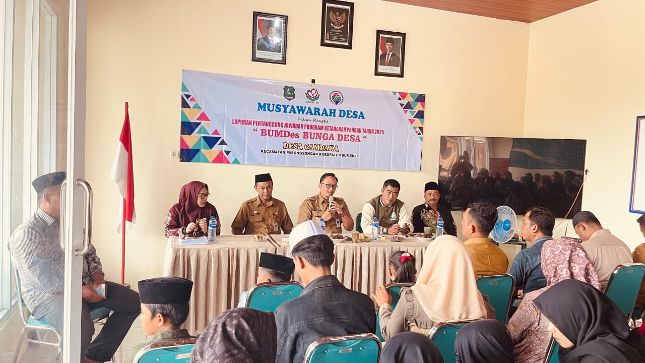BUMDes Bunga Desa Campaka Sumenep Raih Pendapatan Rp85 Juta, Santuni Puluhan Anak Yatim