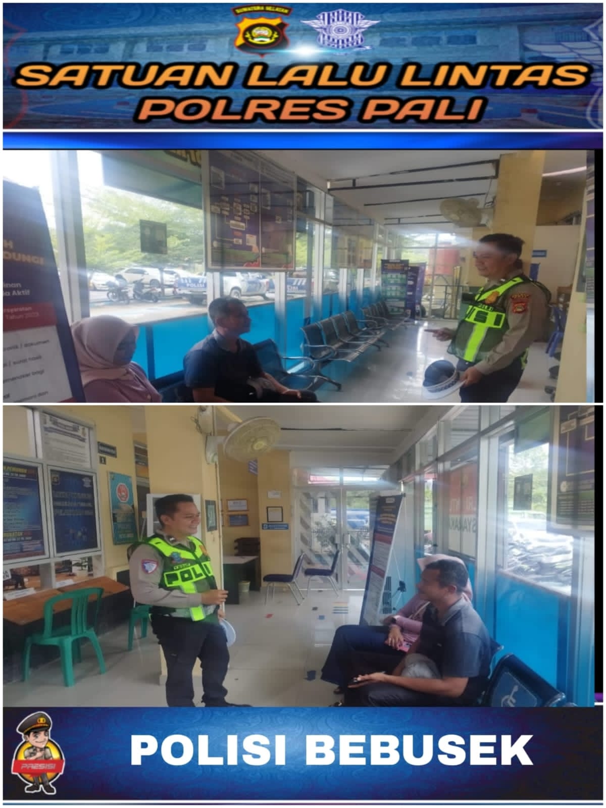 Satlantas Polres PALI Gencarkan Program Polisi Bebusek 2026, Edukasi Masyarakat Nonorganisir tentang Keselamatan Berlalu Lintas