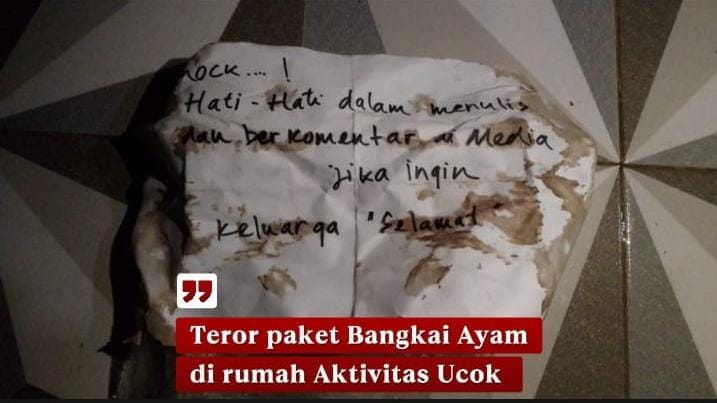 TEROR DARAH DI BEKASI: Aktivis Ucok Sky Khadafi Dikirimkan Bangkai Ayam, Mahasiswa Pasang Badan