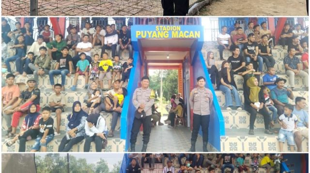 Polsek Penukal Abab Amankan Turnamen Sepak Bola dan Voli Fun Game di Desa Babat