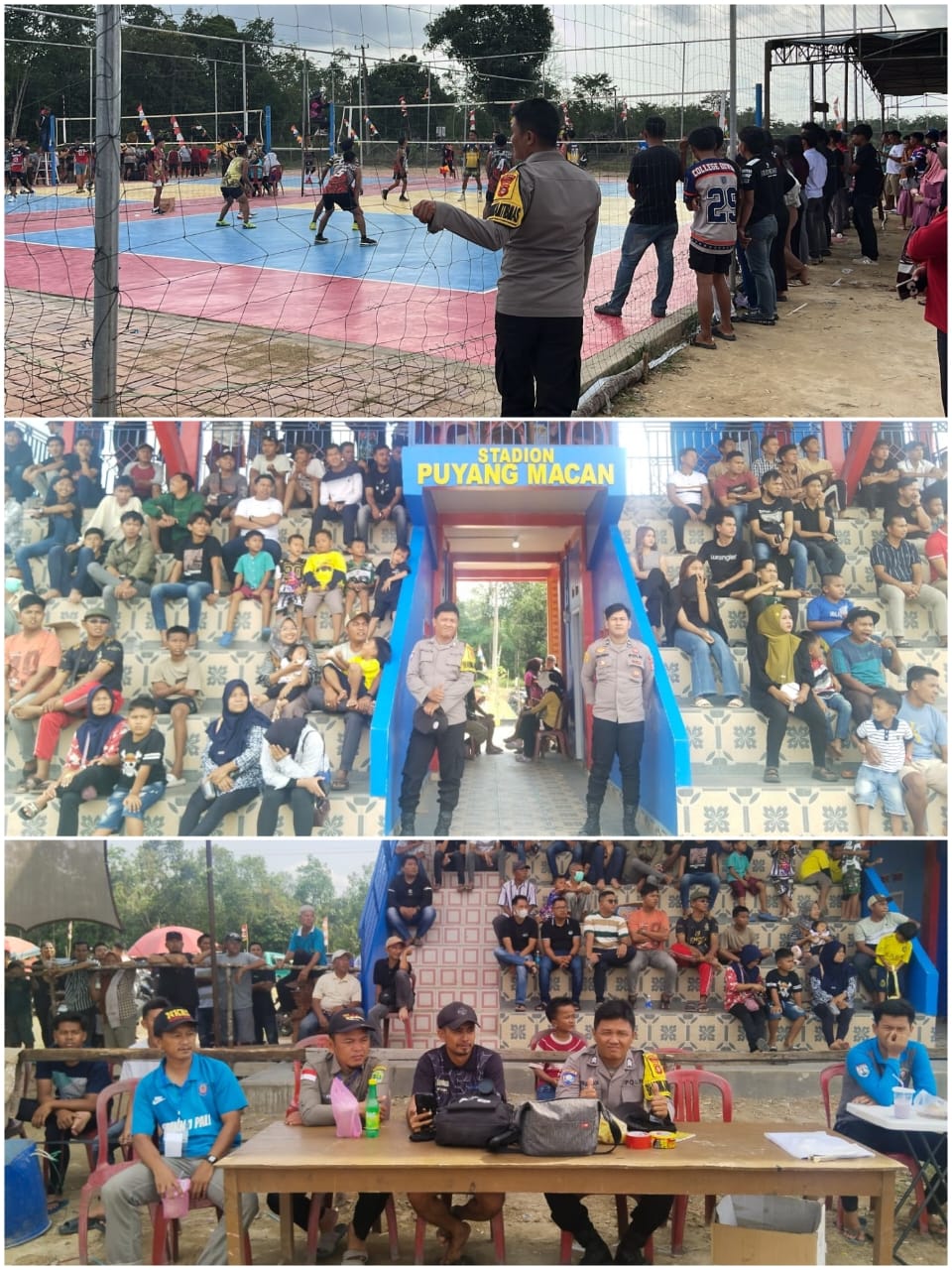 Polsek Penukal Abab Amankan Turnamen Sepak Bola dan Voli Fun Game di Desa Babat