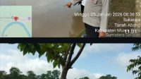 Polsek Tanah Abang Pantau Debit Sungai Lematang, Kapolres PALI Imbau Warga Tetap Waspada