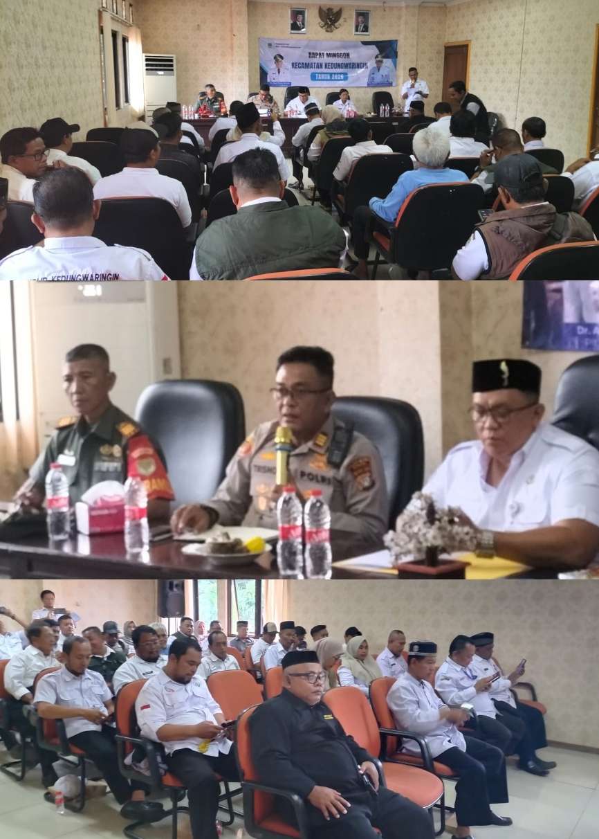 Jalin Sinergi Demi Kesejahteraan, Polsek Kedung Waringin Hadiri Rapat Minggon Tingkat Kecamatan