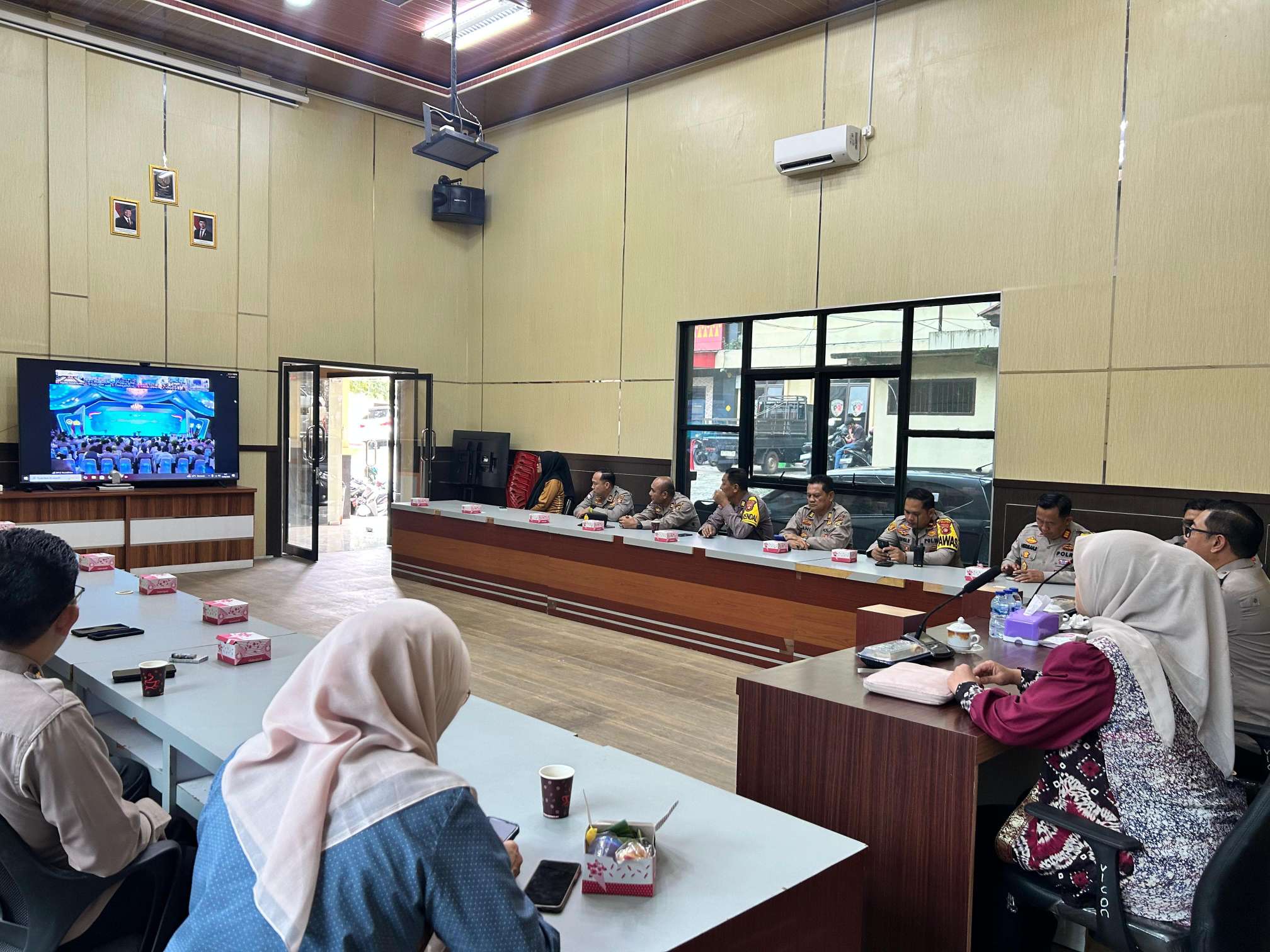 Polres Pagar Alam Ikuti Launching SPPG Polri Secara Zoom, Kapolres Tegaskan Komitmen Dukung Program Presiden