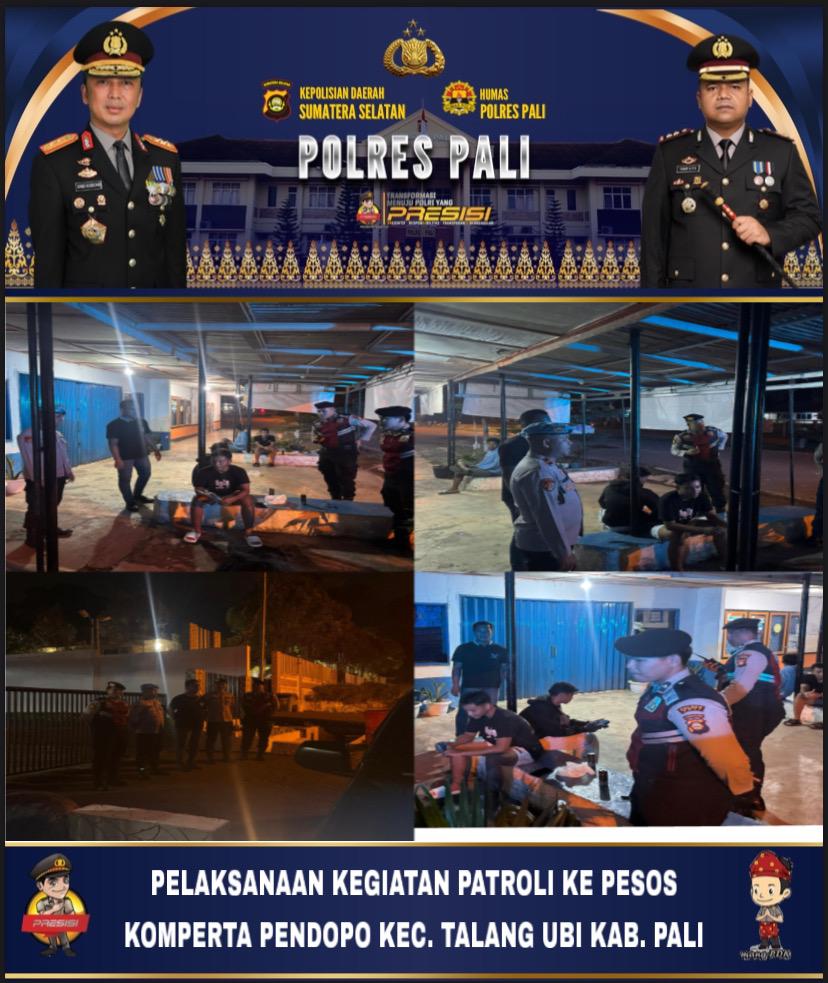 KRYD Regu I Digelar Malam Hari, Polres PALI Perkuat Penebalan Patroli dan Cegah Aksi 3C