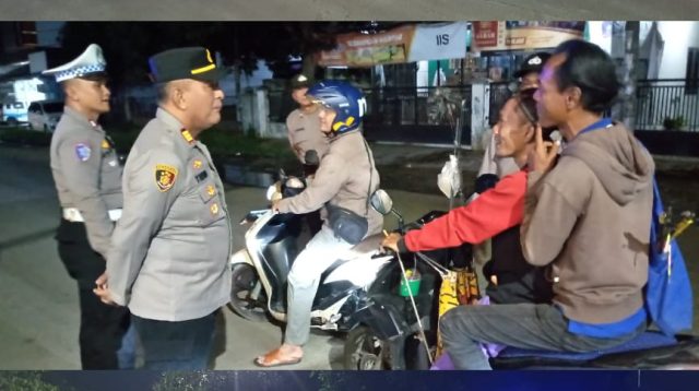 Polsek Kedung Waringin Gelar KRYD Operasi Kejahatan Jalanan